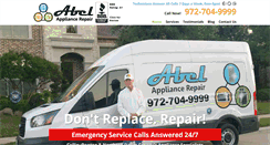 Desktop Screenshot of abelapplianceservice.com